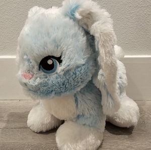 Build-A-Bear Workshop 10" Bunny Plush Merry Mint Blue White Sparkles Easter Bunn